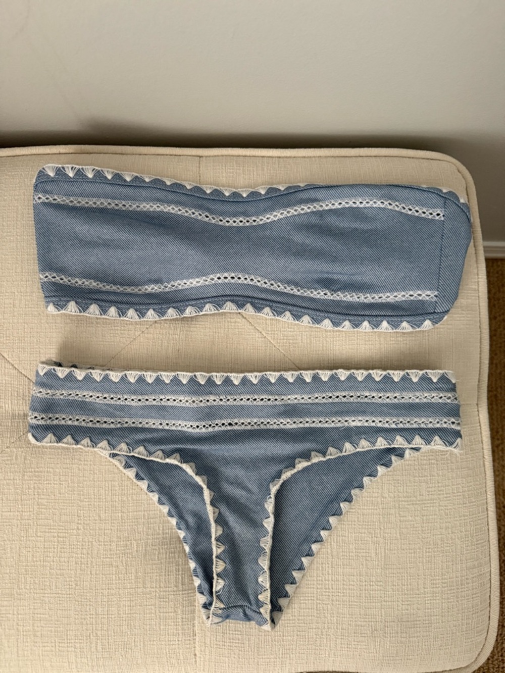 SAME Swim Blue Bandeau Bikini